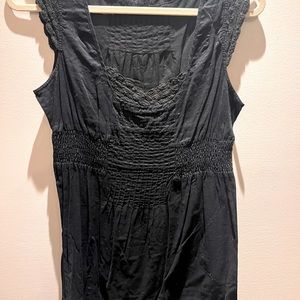 Wilfred top. Slightly sheer, embroidered detailing